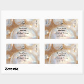 Opal Stone logo Gepersonaliseerd Productlabel Rechthoekige Sticker (Vel)