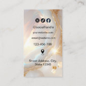 Opal Stone LOGO Modern script Visitekaartje (Achterkant)