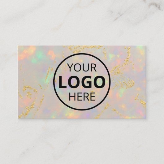 Opal Stone Logo QR-code Visitekaartje (Voorkant)