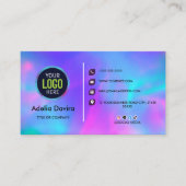 Opal Stone Luxury Business Card Design Visitekaartje (Voorkant)
