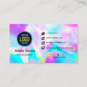Opal Stone Luxury Business Card Design Visitekaartje (Voorkant)