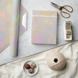 Opal Stone Pastel Kleur Cadeaupapier