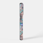 Opal Stone Pastel Shimmer Textuur Patroon iPhone Hoesje (Rechterkant)