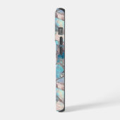 Opal Stone Pastel Shimmer Textuur Patroon iPhone iPhone Hoesje (Linkerkant)