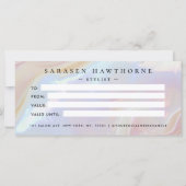 Opal Stone Shell Achtergrond Cadeaubon Kaart (Achterkant)