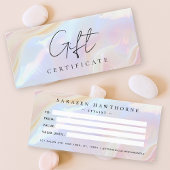 Opal Stone Shell Achtergrond Cadeaubon Kaart