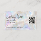 Opal  Stone Shimmer Visitekaartje (Achterkant)