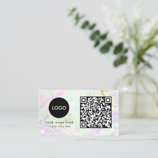 Opal stone visitekaartje (Staand voorkant)