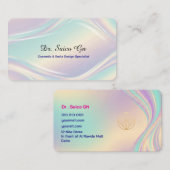 Opal Style Minimal Layout Design Template Visitekaartje (Voorkant / Achterkant)