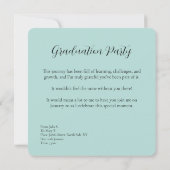 Opal Sweet Student Dog Graduation Save The Date (Achterkant)