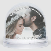 Opal Teal Keepsake Wedding Party Gift Sneeuwbol (Voorkant)