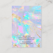 Opal Texture Design Display Card Visitekaartje (Achterkant)