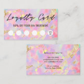 Opal Texture Loyalty Card Visitekaartje (Voorkant / Achterkant)