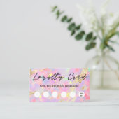 Opal Texture Loyalty Card Visitekaartje (Staand voorkant)