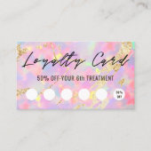 Opal Texture Loyalty Card Visitekaartje (Voorkant)