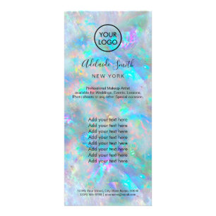 opal texture price list rack card reclamekaart