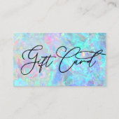 Opal textuur foto cadeaubon visitekaartje (Voorkant)