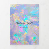 Opal Tri-Fold Brochure Drieluik Uitnodiging (Cover)