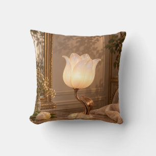 Opal Tulip Lamp Warm Vintage Bloemstuk Stilleven Kussen