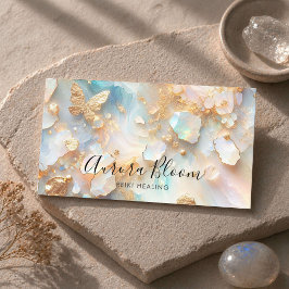 Opal Vlinder Maansteen Reiki Genezer Visitekaartje