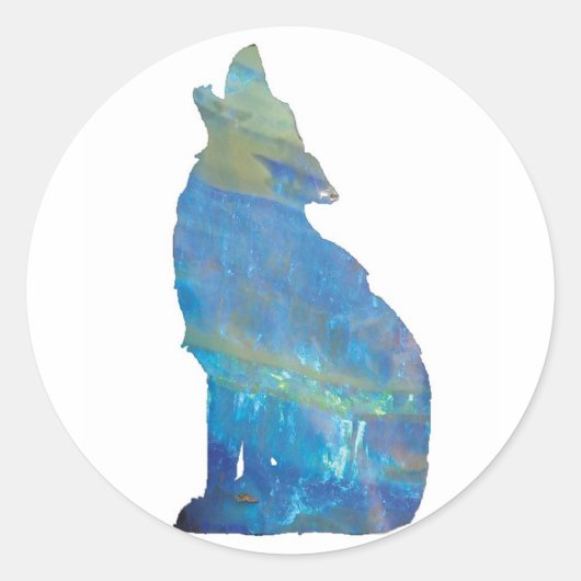 Opal Wolf Stickers (Voorkant)