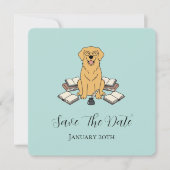 Opal Zoete Student Hond Afstuderen Save The Date (Voorkant)