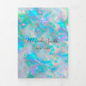 Opale achtergrond — Brochure met Tri-Fold Drieluik Uitnodiging (Cover)