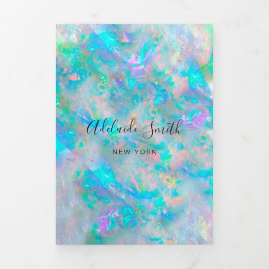 Opale achtergrond — Brochure met Tri-Fold Drieluik Uitnodiging (Cover)