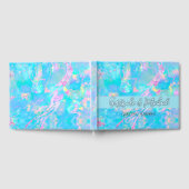 Opale achtergrond bruiloft gastenboek (Volledig)