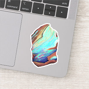 Opale edelsteen sticker