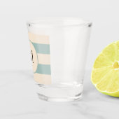 Opale en Antiek witte strepen Shot Glas (Rechts)