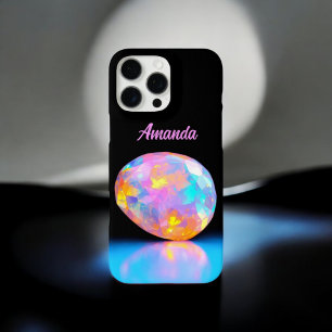 Opale gloed gepersonaliseerd iPhone 16 pro max hoesje