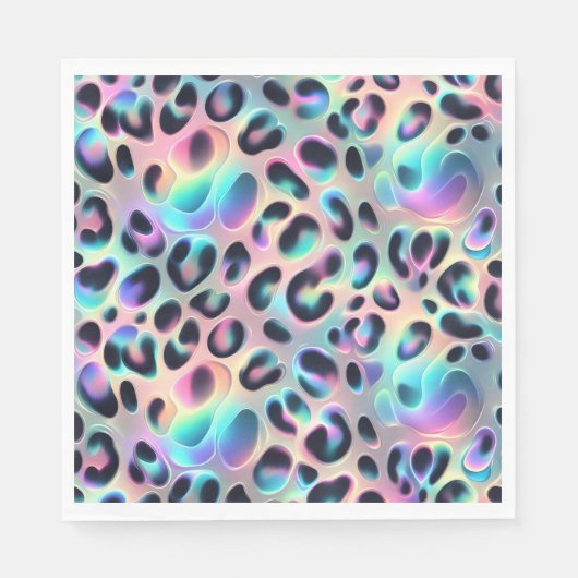 Opale Luipaardprint Luxe Servetten (Voorkant)