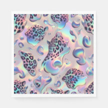 Opale Luipaardprint Luxe Servetten