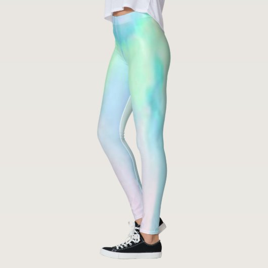 Opale roze en blauwe gemstone yoga werkout modern leggings (Links)