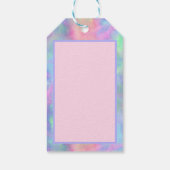 Opale waterverf splash : cadeaulabel (Achterkant)