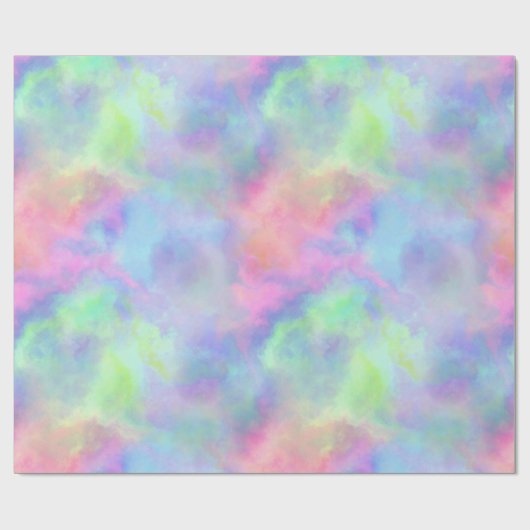 Opale waterverf splash : cadeaupapier (Vlak)