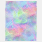 Opale waterverf splash : fleece deken (Voorkant)