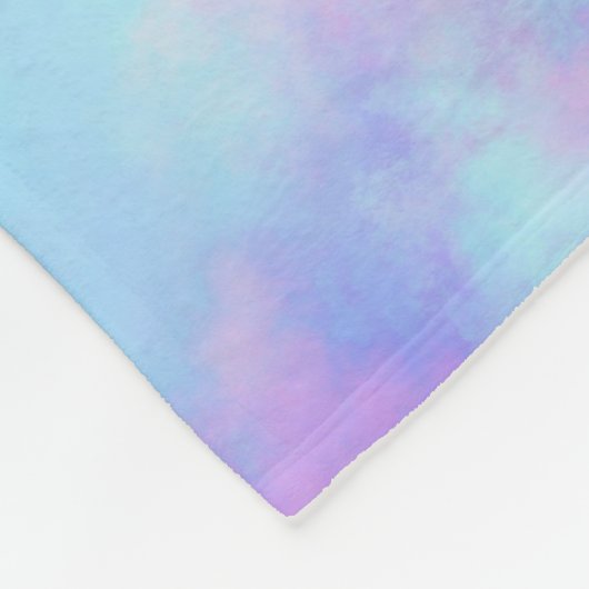 Opale waterverf splash : fleece deken (Hoek)