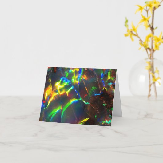 Opale Wenskaarten Kaart (Gele Bloem)