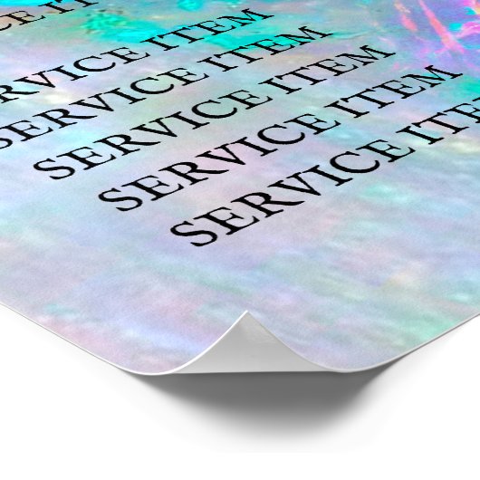 opalen ontwerp prijstafel poster (Hoek)