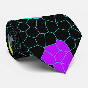 Opalescent kleurrijke Glas in lood controles, Stropdas