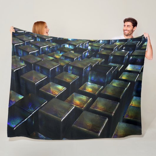 Opalescentie Fleece Deken (In situ)