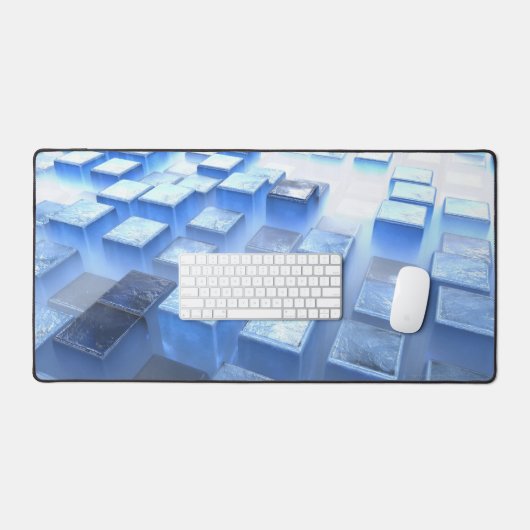 Opalescentie (ijs) bureaumat (Keyboard & Muis)