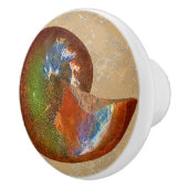 Opalise Sphenodiscus lenticularis ammonietknoppen Keramische Knop (Rechts)