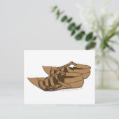 Opanke Balkan Folk Dansende Shoes Briefkaart (Staand voorkant)