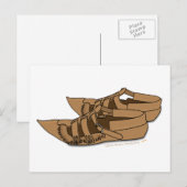 Opanke Balkan Folk Dansende Shoes Briefkaart (Voorkant / Achterkant)