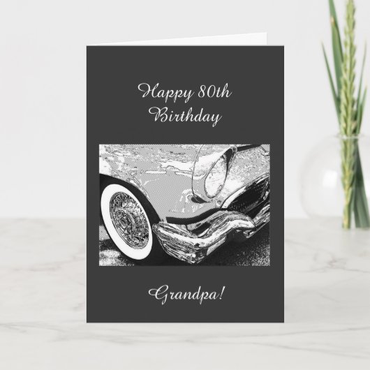 Opa's 80ste verjaardag kaart (Voorkant)