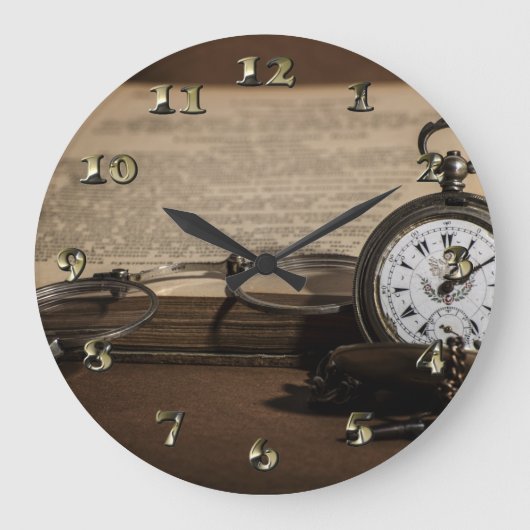 Opa's Antiek Watch en bril Grote Klok (Voorkant)