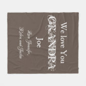 Opa's beste deken. Warm & knuffelig gepersonalisee Fleece Deken (Voorkant (Horizontaal))